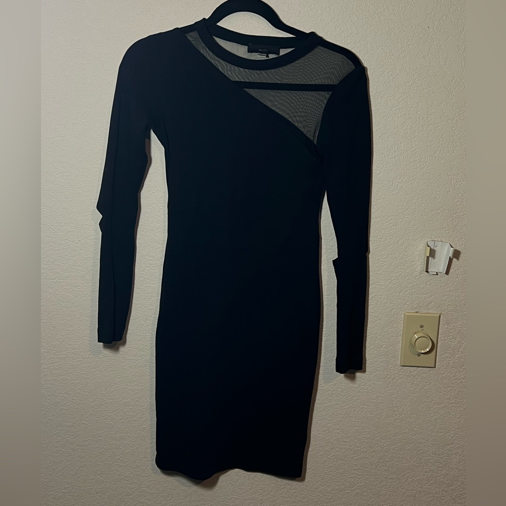 Diesel Black Long Sleeve Dress